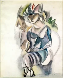Femme assise, 1917